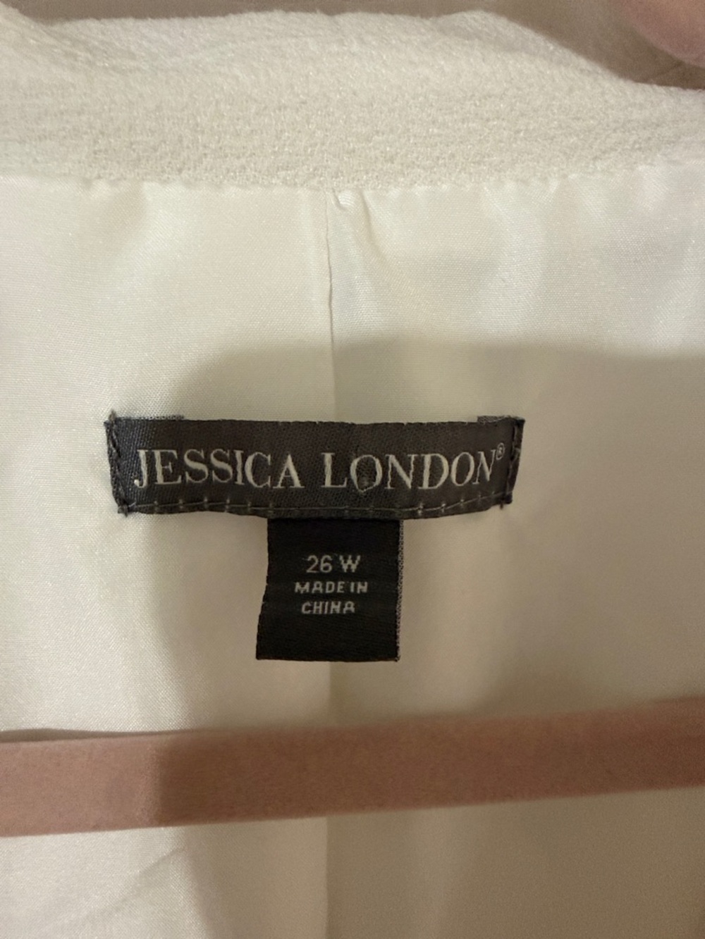 Jessica London Cream Two-Piece Pantsuit Jacket & Trousers - Picture 2 of 13